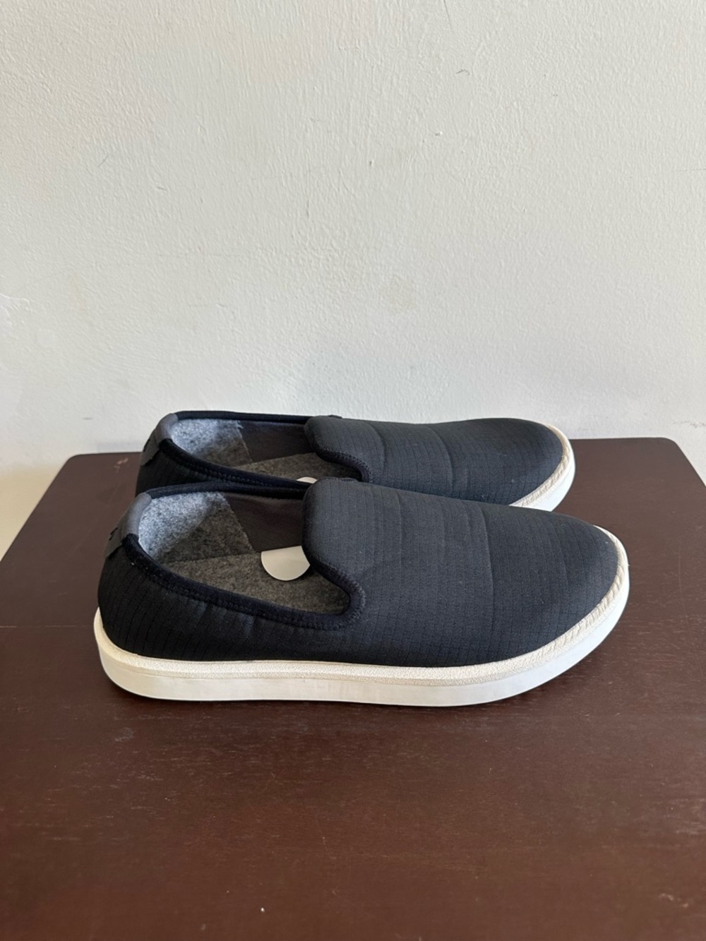 Allbirds Women's Wool Lounger Black Woven Slip On Size 10